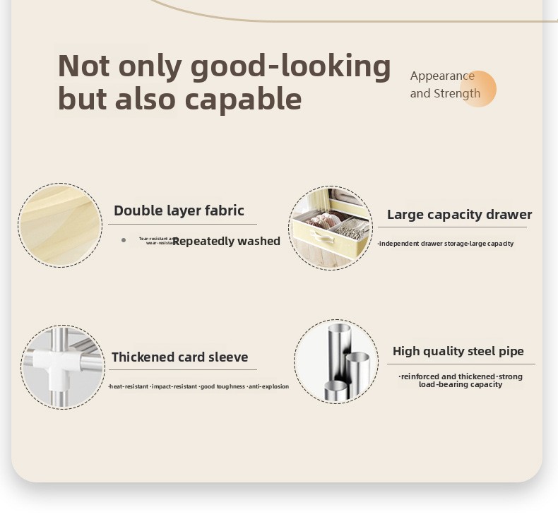 Przenośna szafa z pokrywą, skł – Wardrobe Closet Portable Fabric Cover recenzja i cena