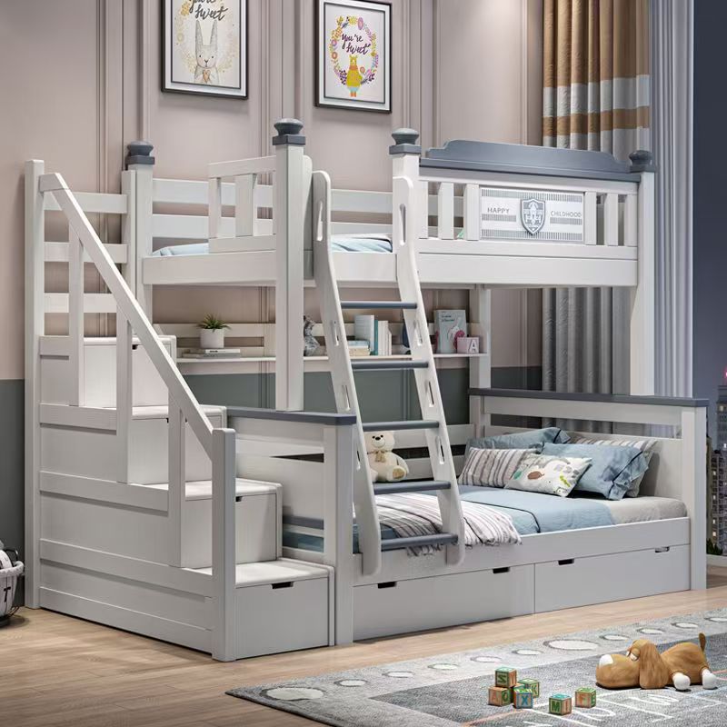 Tanie drewniane meble do pokoj – Bunk Bed With Stairs And Slide recenzja i cena