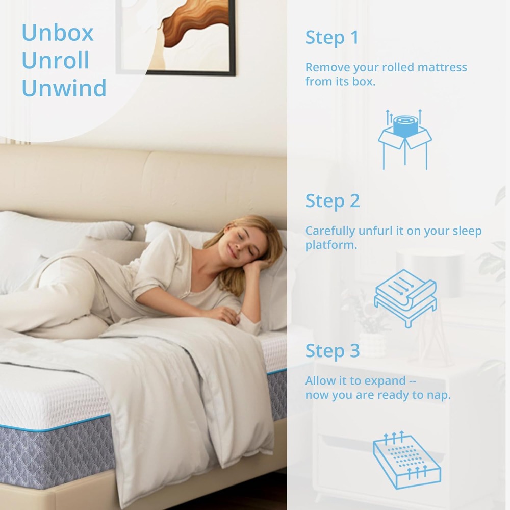 Materac Queen 14 cali w pudełk – Memory Foam Mattress In A Box Queen recenzja i cena