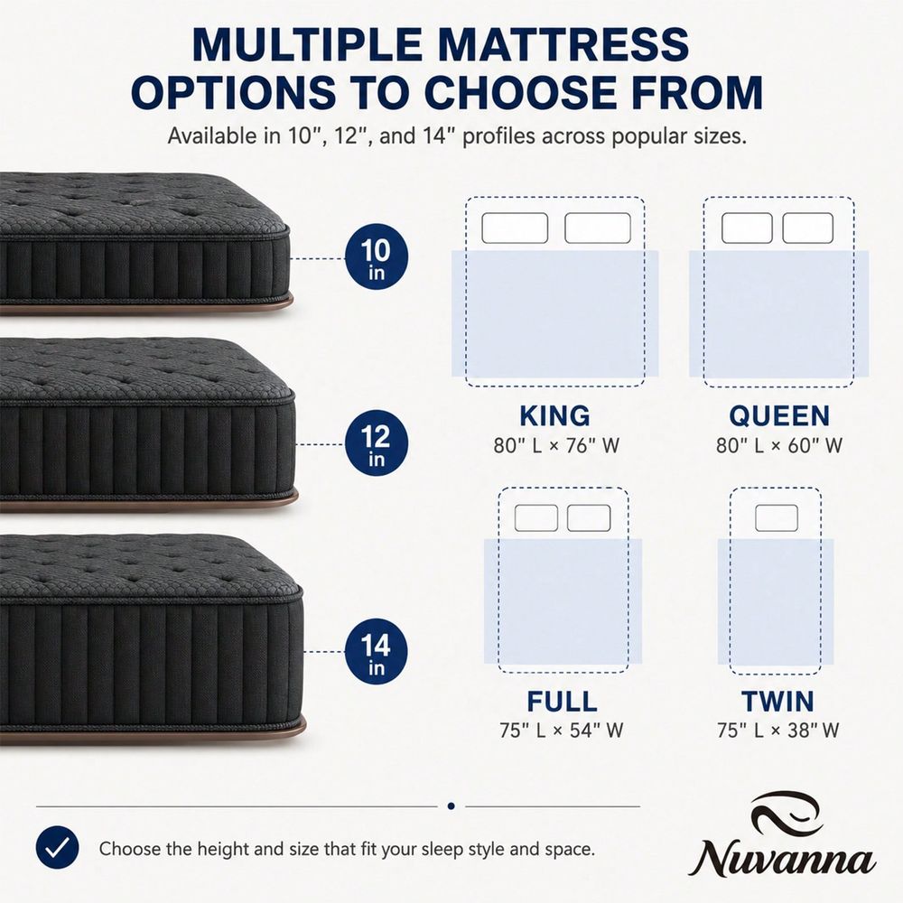 Materac, rozmiar 8 10 12 14, p – Memory Foam Mattress In A Box Queen recenzja i cena