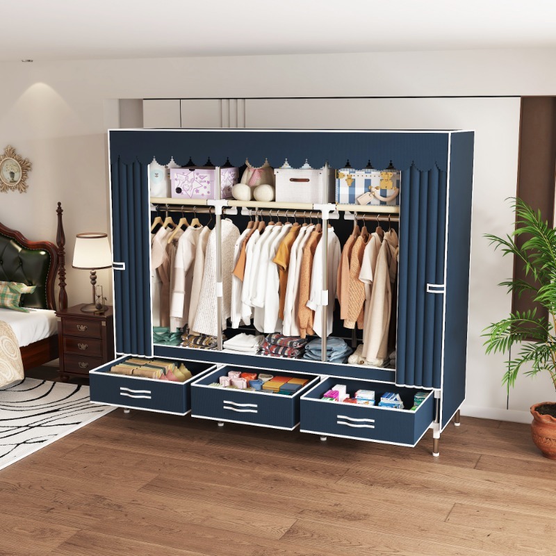 Szafa materiałowa 65 cali z sz – Wardrobe Closet Portable Fabric Cover recenzja i cena