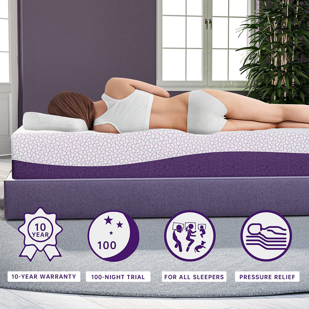 OEM/ODM Fioletowy Materac Quee – Memory Foam Mattress In A Box Queen recenzja i cena