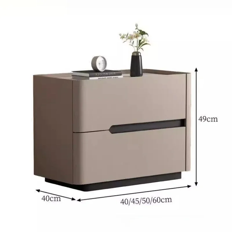 Nordycki współczesny stolik no – Solid Wood Nightstand 2 Drawers recenzja i cena