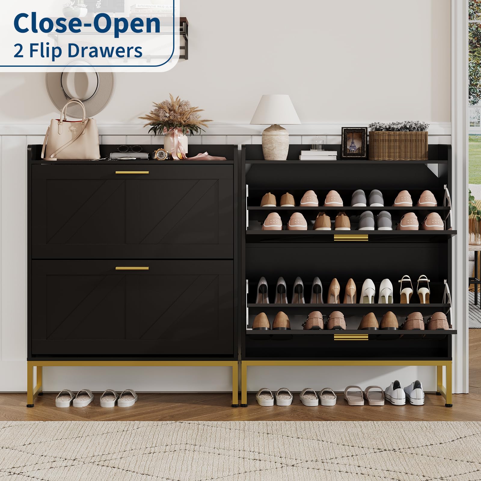 Wąska szafka na buty do przedp – Shoe Rack Cabinet Narrow Entryway recenzja i cena
