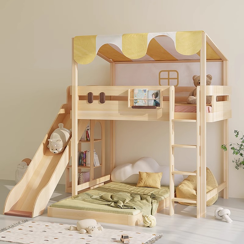 Łóżko piętrowe z zjeżdżalnią p – Bunk Bed With Stairs And Slide recenzja i cena