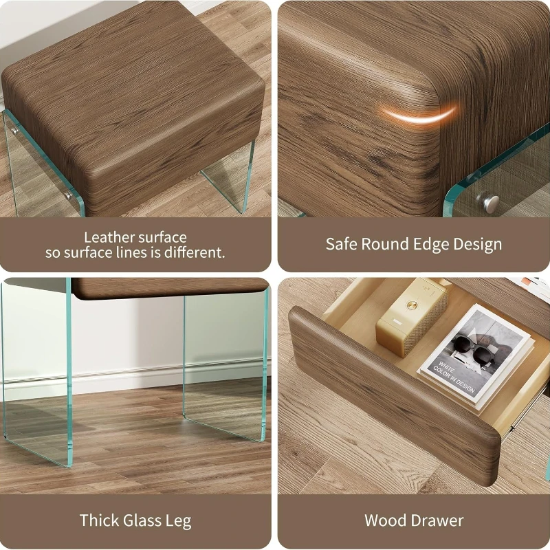 Szafka nocna z szufladą, stoli – Solid Wood Nightstand 2 Drawers recenzja i cena