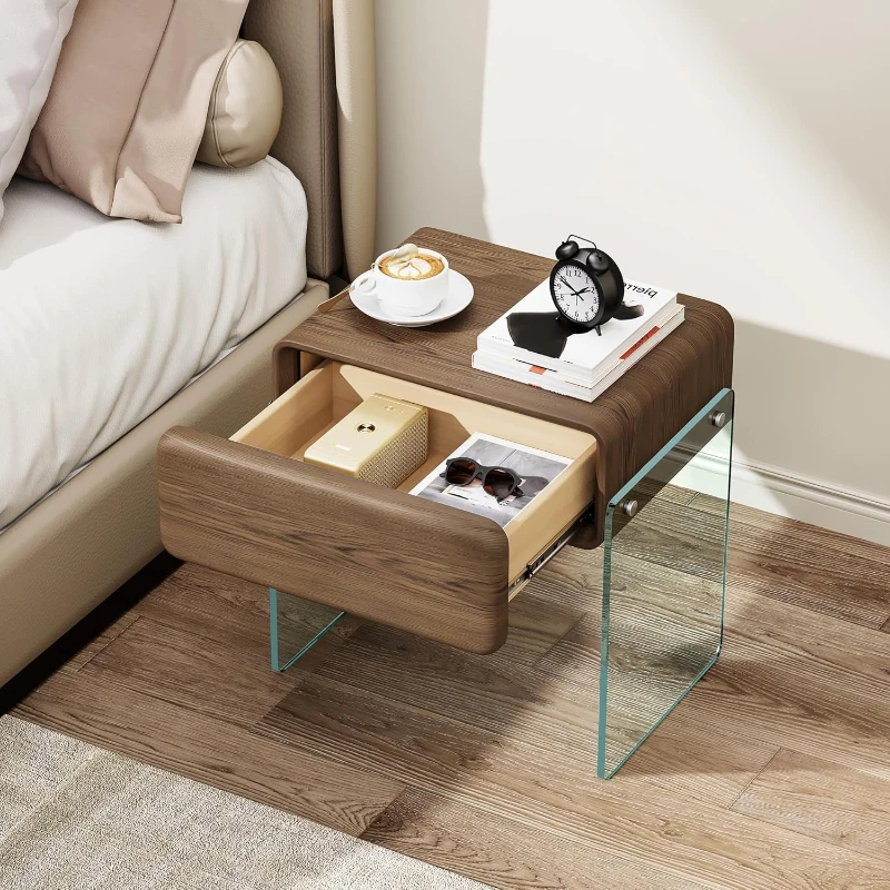 Szafka nocna z szufladą, stoli – Solid Wood Nightstand 2 Drawers recenzja i cena