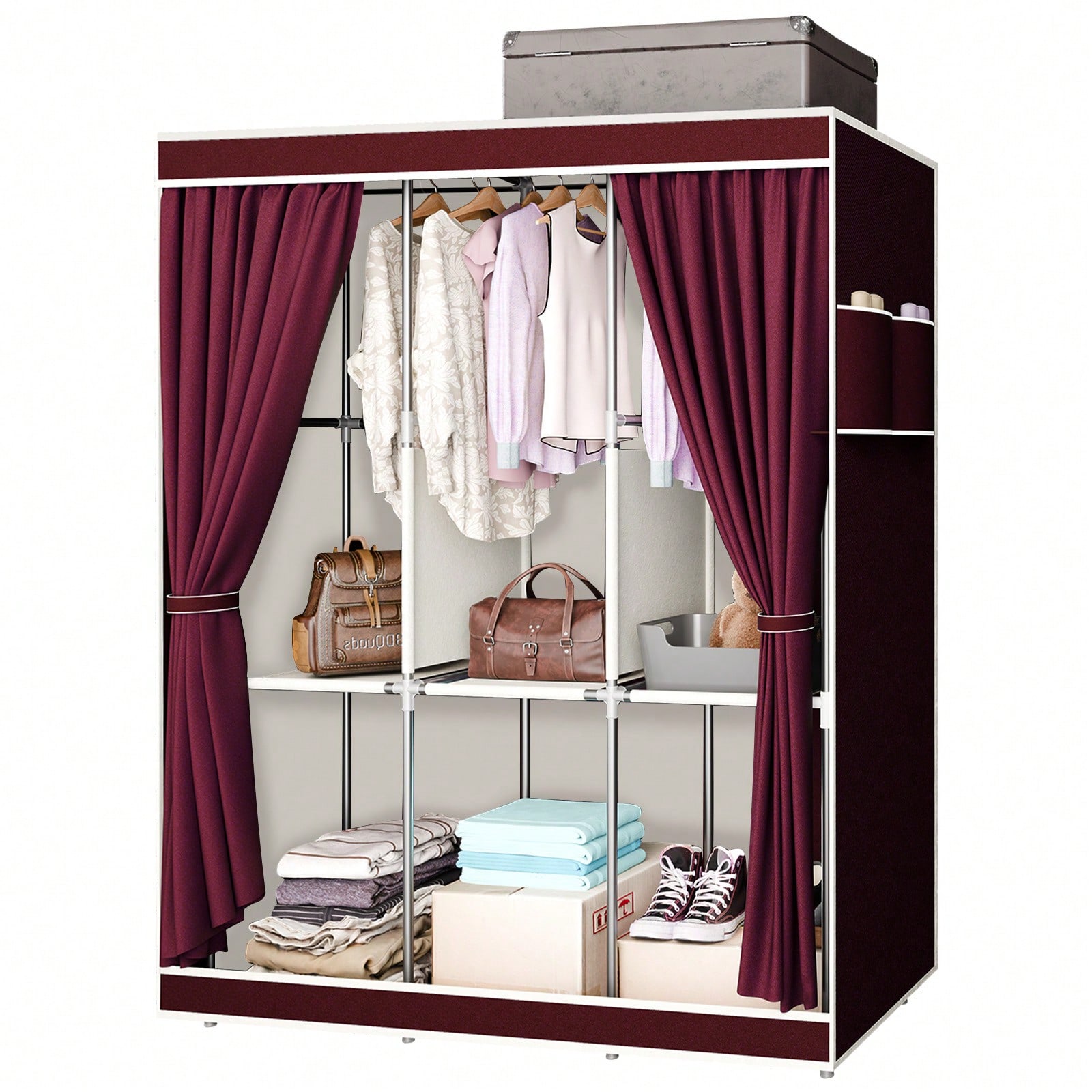 Przenośna szafa na ubrania 65  – Wardrobe Closet Portable Fabric Cover recenzja i cena