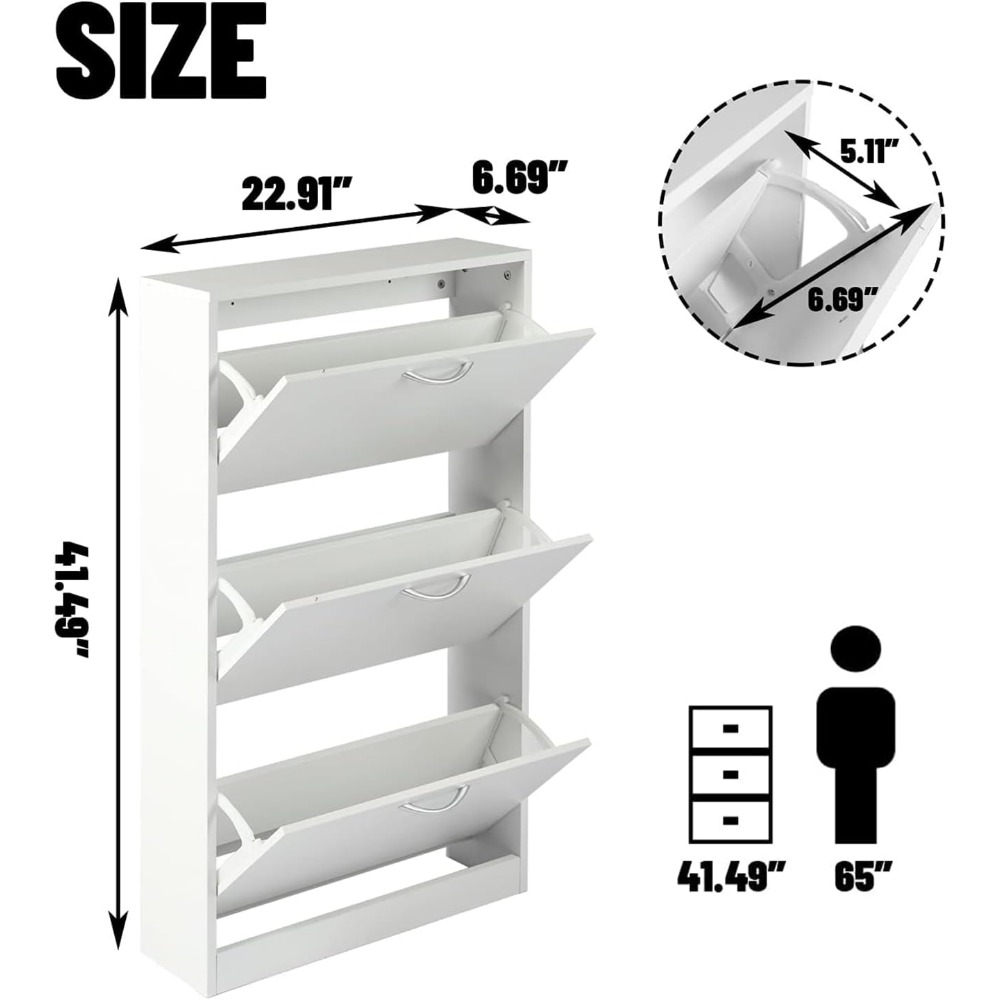 Wąska szafka na buty do przedp – Shoe Rack Cabinet Narrow Entryway recenzja i cena