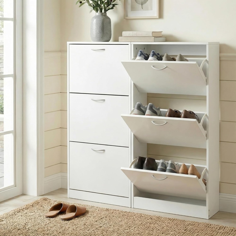 Wąska szafka na buty do przedp – Shoe Rack Cabinet Narrow Entryway recenzja i cena