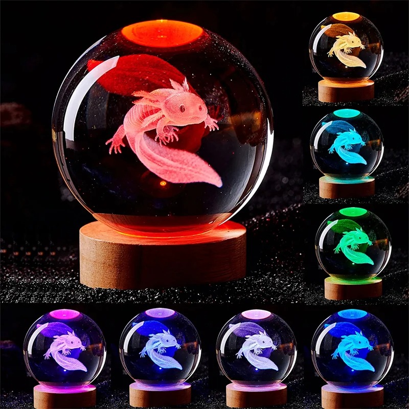 3D Axolotl grawerowane laserow – Floating Nightstand With Led Light recenzja i cena