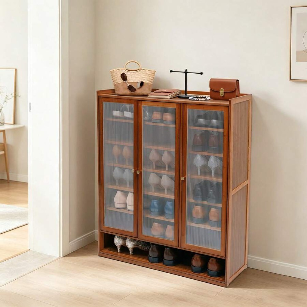 Szafka na buty 8-poziomowa, 3- – Shoe Rack Cabinet Narrow Entryway recenzja i cena