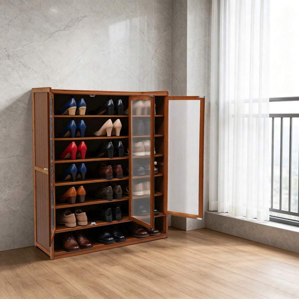 Szafka na buty 8-poziomowa, 3- – Shoe Rack Cabinet Narrow Entryway recenzja i cena