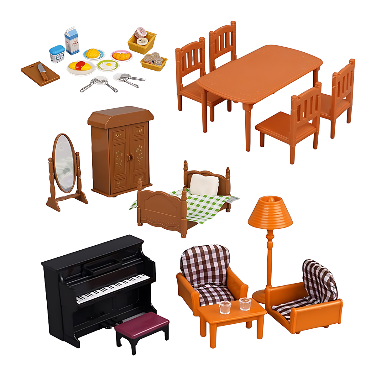 Miniaturowe meble 1:12 do domk – Bedroom Furniture recenzja i cena